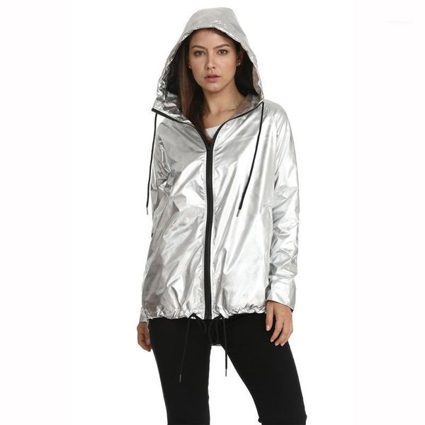 jaquetas femininas metallic color bomber jacket womens 2019 new outerwear hooded autumn coat femme zip up waterproof jacket 66-1, Black
jaquetas femininas metallic color bomber jacket womens 2019 new outerwear hooded autumn coat femme zip up waterproof jacket 66-1, Black
