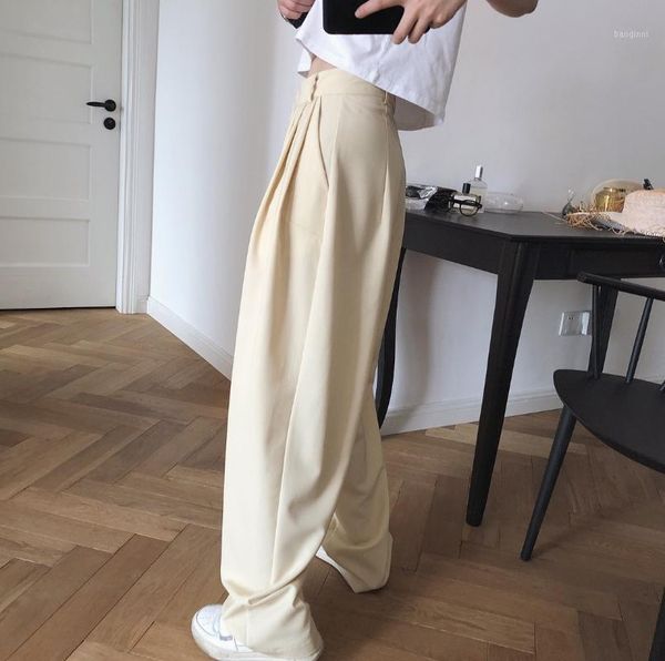 summer new england style fashion high waist wide leg trousers loose drape wild straight radish pants casual trousers women thin1, Black;white
summer new england style fashion high waist wide leg trousers loose drape wild straight radish pants casual trousers women thin1, Black;white
