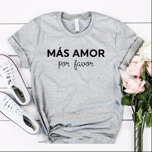 mas amor por favor women tshirt casual funny t shirt for lady yong short sleeve couples hipster harajuku, White
mas amor por favor women tshirt casual funny t shirt for lady yong short sleeve couples hipster harajuku, White