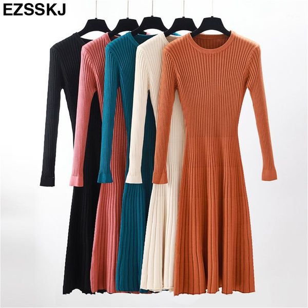 elegant long sleeve o-neck long sweater dress women thick knit autumn winter dress female slim a-line basic casual1, Black;gray
elegant long sleeve o-neck long sweater dress women thick knit autumn winter dress female slim a-line basic casual1, Black;gray