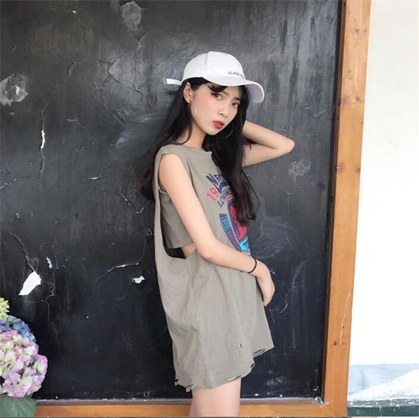 lux angner 2020 summer fashion korean style student sleeveless t-shirt women basketball uniform long loose printed vest t-shirts1, White
lux angner 2020 summer fashion korean style student sleeveless t-shirt women basketball uniform long loose printed vest t-shirts1, White