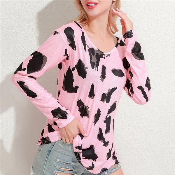 leopard printing t shirts women long sleeve spring autumn pullover femme casual loose women camiseta mujer tee shirt, White
leopard printing t shirts women long sleeve spring autumn pullover femme casual loose women camiseta mujer tee shirt, White