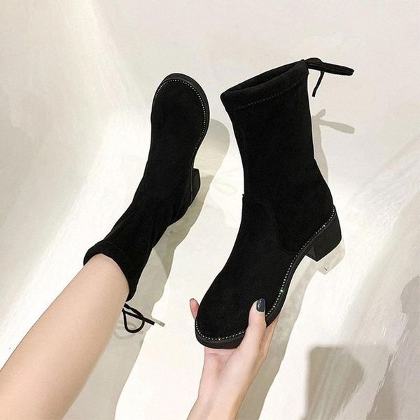 women boots mid-calf women shoes slip on flock crystal bling ladies footwear winter lace up low heels female shoes new 2020 #vr1v, Black
women boots mid-calf women shoes slip on flock crystal bling ladies footwear winter lace up low heels female shoes new 2020 #vr1v, Black