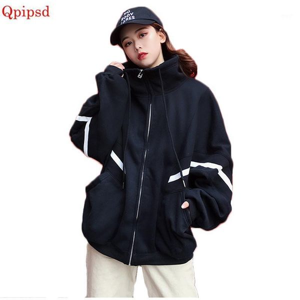 women's jackets 2021 street hip-hop sports style jacket female loose casual sweatershirt spring autumneurope and america hiphop outerco, Black;brown
women's jackets 2021 street hip-hop sports style jacket female loose casual sweatershirt spring autumneurope and america hiphop outerco, Black;brown