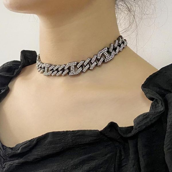 crystal cuban chain adjustable long necklace chokers fashion jewelry for women clavicle necklace party charm accessories, Golden;silver
crystal cuban chain adjustable long necklace chokers fashion jewelry for women clavicle necklace party charm accessories, Golden;silver