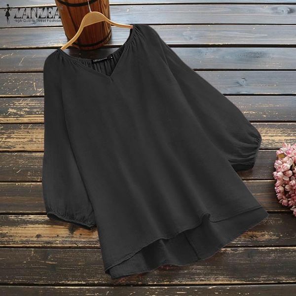 fashion summer women asymmetrical blouse zanzea 2020 casual puff sleeve shirts female solid blusas plus size tunic chemise, White
fashion summer women asymmetrical blouse zanzea 2020 casual puff sleeve shirts female solid blusas plus size tunic chemise, White