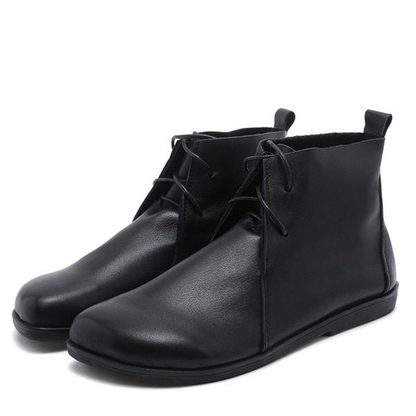 boots women's vintage leather female & # 39; s short with flat rubber soles ms leisure comfortable joker's, Black
boots women's vintage leather female & # 39; s short with flat rubber soles ms leisure comfortable joker's, Black
