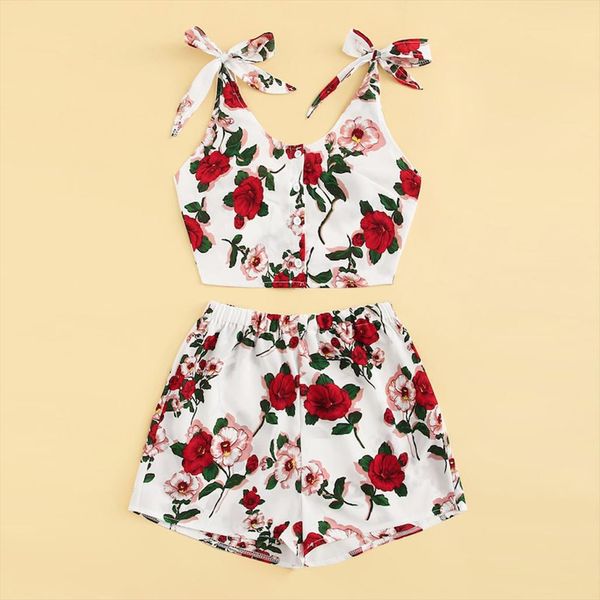 floral print spaghetti strap 2 piece set women elegant crop women suits summer style women tracksuit, Gray
floral print spaghetti strap 2 piece set women elegant crop women suits summer style women tracksuit, Gray