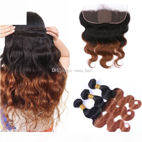silk base lace frontal and auburn human hair weaves two tone 1b 30# brown ombre hair bundles with lace frontal closure, Black;brown
silk base lace frontal and auburn human hair weaves two tone 1b 30# brown ombre hair bundles with lace frontal closure, Black;brown