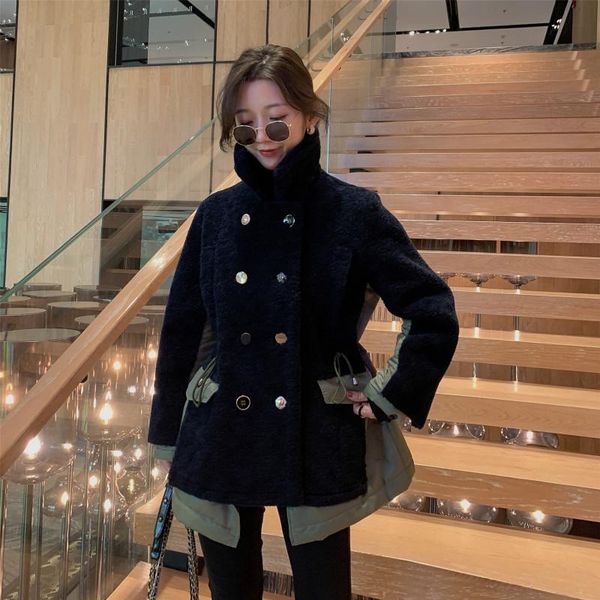 wool jacket real 100% fur coat female autumn winter coat women clothes 2021 korean sheep shearling manteau femme zt4398, Black
wool jacket real 100% fur coat female autumn winter coat women clothes 2021 korean sheep shearling manteau femme zt4398, Black