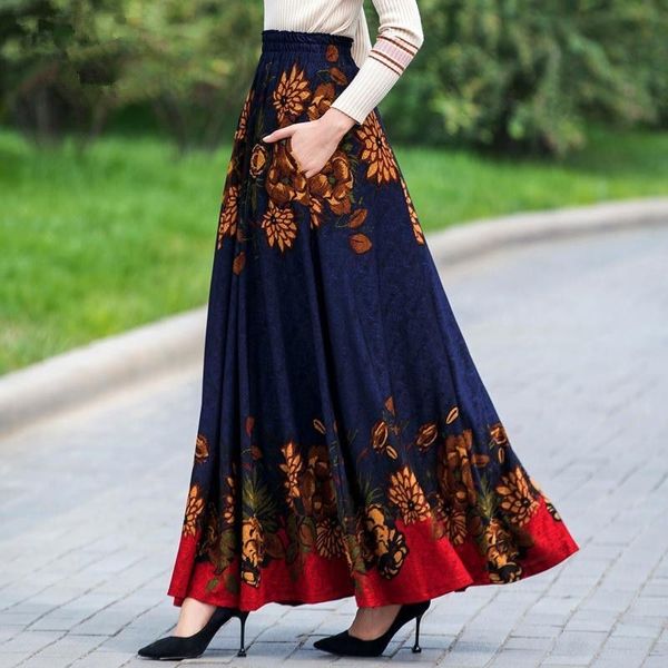 elegant floral print high waist maxi skirt women flower vintage long pleated skirts female plus size skirts clothes 201109, Black
elegant floral print high waist maxi skirt women flower vintage long pleated skirts female plus size skirts clothes 201109, Black
