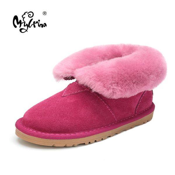 women's australia fashion snow boots real cowhide leather natural fur winter boots brand womens warm shoes, Black
women's australia fashion snow boots real cowhide leather natural fur winter boots brand womens warm shoes, Black
