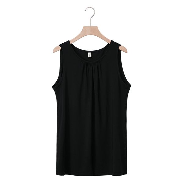 fashion soft modal spandex casual loose woman tank black sleeveless 0-neck female plus size m30328, Black;white
fashion soft modal spandex casual loose woman tank black sleeveless 0-neck female plus size m30328, Black;white