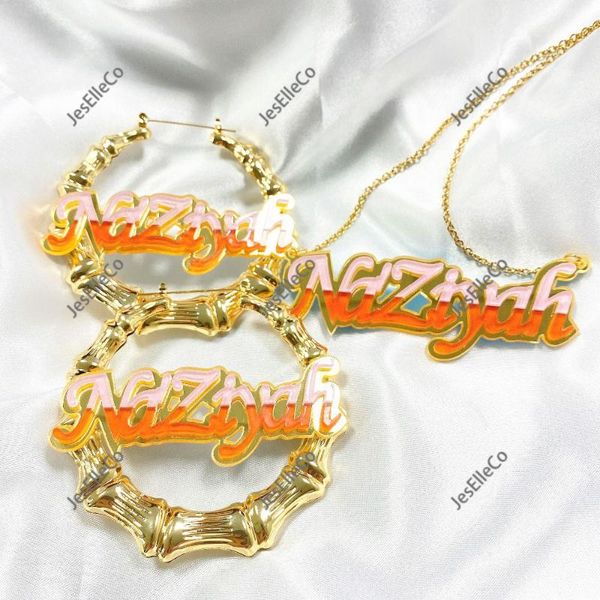 hoop & huggie gold custom name earrings fashion hollow letter customize bamboo for women, Golden;silver
hoop & huggie gold custom name earrings fashion hollow letter customize bamboo for women, Golden;silver