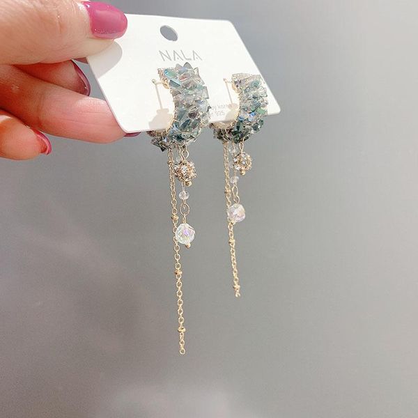 dangle & chandelier linmouge korean simple flower style earrigns for women long tassel temperament rhinestone fashion trendy fine jewelry gi, Silver
dangle & chandelier linmouge korean simple flower style earrigns for women long tassel temperament rhinestone fashion trendy fine jewelry gi, Silver