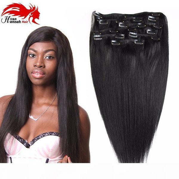 double weft 100% remy human hair clip in extensions 10''-26'' grade 7a quality full head thick long soft silky straight, Black
double weft 100% remy human hair clip in extensions 10''-26'' grade 7a quality full head thick long soft silky straight, Black