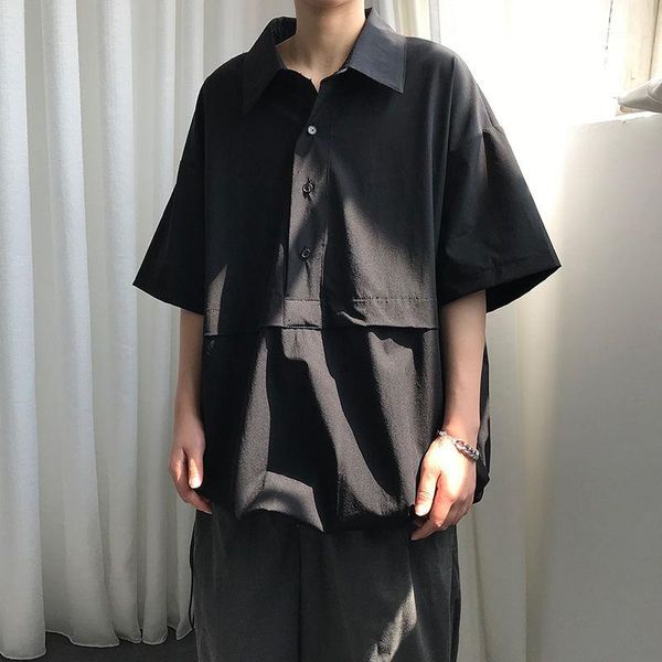 men's casual shirts 2021 summer youth men's solid color half-button loose five-point sleeve shirt fashion pullover -3xl1, White;black
men's casual shirts 2021 summer youth men's solid color half-button loose five-point sleeve shirt fashion pullover -3xl1, White;black
