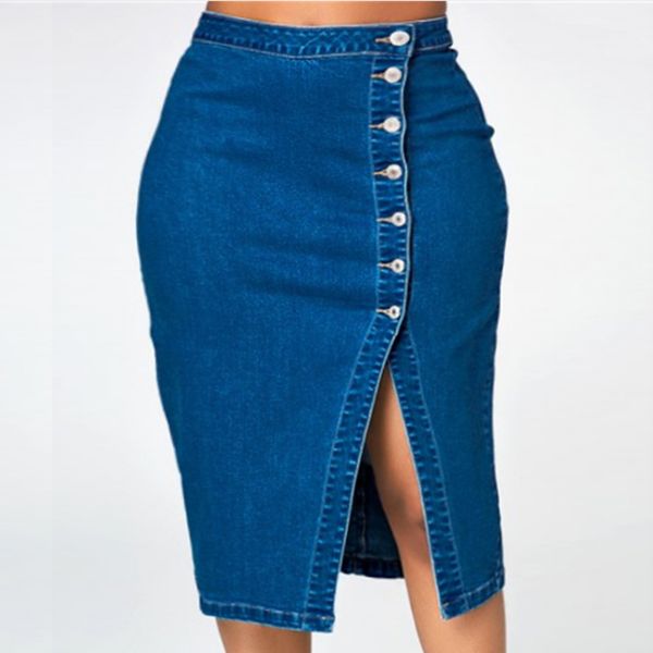 1x new european and american womens dress casual large denim bag skirt single breasted long skirt jeans dress wholesale, Blue
1x new european and american womens dress casual large denim bag skirt single breasted long skirt jeans dress wholesale, Blue