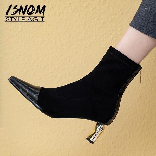 isnom emboss cow leather boots women strange style high heels boot square toe shoes female fashion party shoes ladies autumn1, Black
isnom emboss cow leather boots women strange style high heels boot square toe shoes female fashion party shoes ladies autumn1, Black