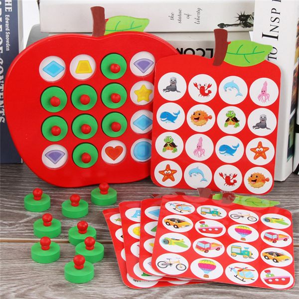 early education 3d puzzle toys kids wooden apple memory matching chess game family casual games puzzle ideal children's day gift y20070
early education 3d puzzle toys kids wooden apple memory matching chess game family casual games puzzle ideal children's day gift y20070