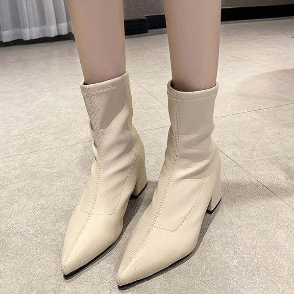 boots lucyever fashion pointed toe pu leather ankle for women 6cm square heels elegant office shoes woman slip on botas mujer, Black
boots lucyever fashion pointed toe pu leather ankle for women 6cm square heels elegant office shoes woman slip on botas mujer, Black