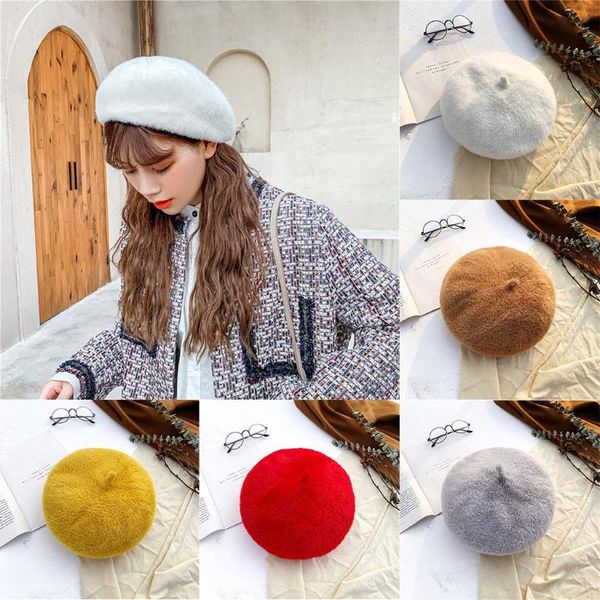 lady spring winter berets hat painter style hat women wool vintage berets solid color caps female bonnet warm walking cap, Blue;gray
lady spring winter berets hat painter style hat women wool vintage berets solid color caps female bonnet warm walking cap, Blue;gray