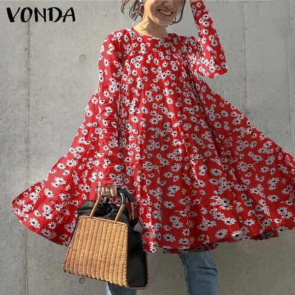 casual dresses mini dress vonda autumn women long sleeve o neck baggy floral print ruffle robe plus size bohemian vestidos s-5xl, Black;gray
casual dresses mini dress vonda autumn women long sleeve o neck baggy floral print ruffle robe plus size bohemian vestidos s-5xl, Black;gray
