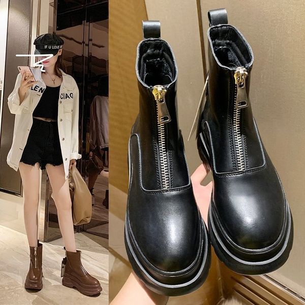 winter women's 2020 fashionable skinned brown ankle thick background platform heels martin boots dwaterproof water hrru, Black
winter women's 2020 fashionable skinned brown ankle thick background platform heels martin boots dwaterproof water hrru, Black