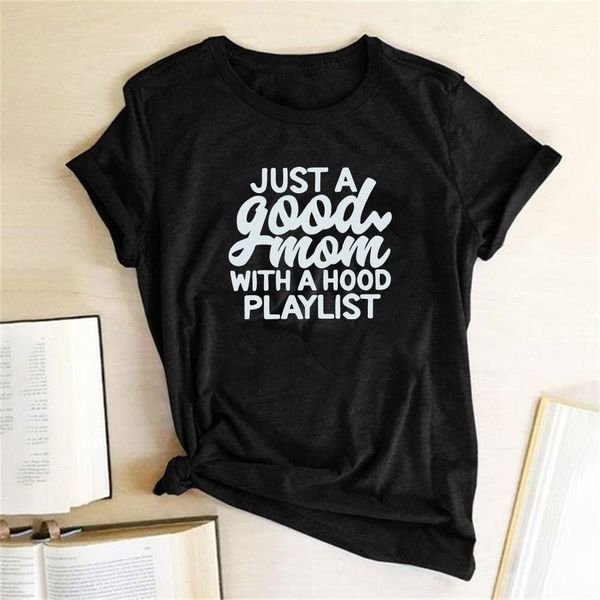 just a good mom with hood playlist print women t-shirt grunge aesthetic t-shirt women summer funny tee shirt mother day gift top, White
just a good mom with hood playlist print women t-shirt grunge aesthetic t-shirt women summer funny tee shirt mother day gift top, White