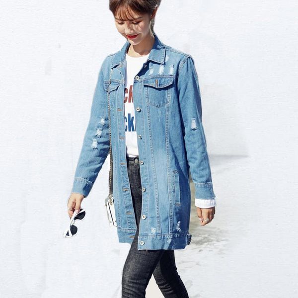 autumn 2018 winter jacket women outwear & coats female hole denim jacket women loose students lapel basic jackets womens1, Black;brown
autumn 2018 winter jacket women outwear & coats female hole denim jacket women loose students lapel basic jackets womens1, Black;brown