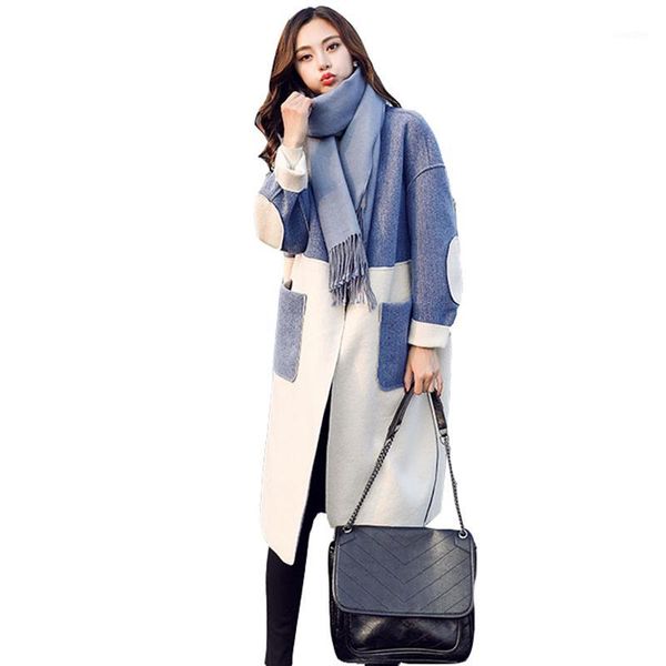 woolen windbreaker coat female autumn winter 2020 new korean loose medium long high-end large size woolen coats women's winter1, Black 
woolen windbreaker coat female autumn winter 2020 new korean loose medium long high-end large size woolen coats women's winter1, Black