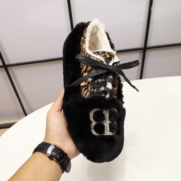 leopard print fur shoe slamb wool keeps warm shoes comfortable luxury leisure shoes, Black
leopard print fur shoe slamb wool keeps warm shoes comfortable luxury leisure shoes, Black