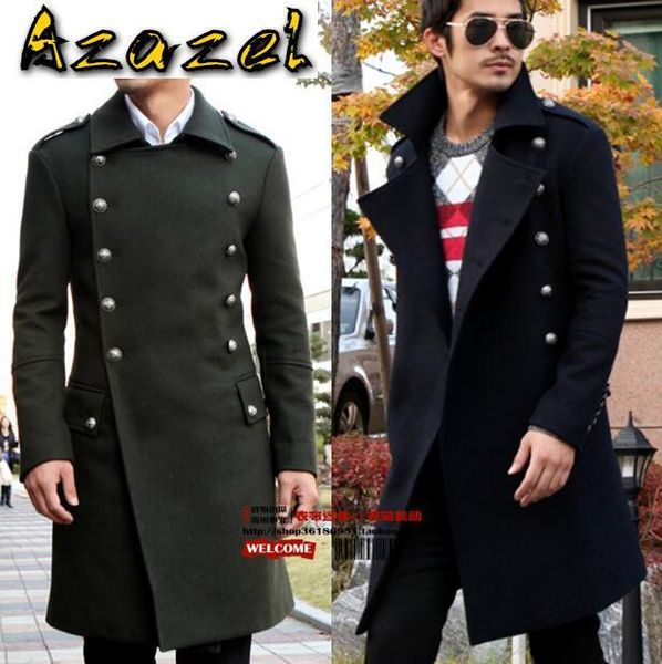 2020 winter jackets men lapel pocket wool blend coat oversize long trench coat outwear mens armygreen double-breasted wool, Black
2020 winter jackets men lapel pocket wool blend coat oversize long trench coat outwear mens armygreen double-breasted wool, Black
