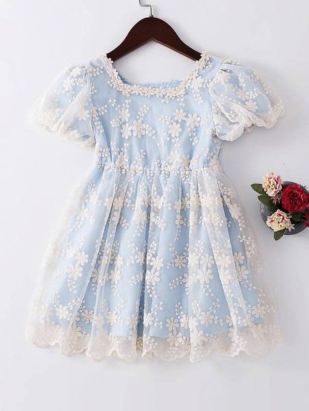 toddler girls floral embroidery mesh overlay dress she, Red;yellow
toddler girls floral embroidery mesh overlay dress she, Red;yellow