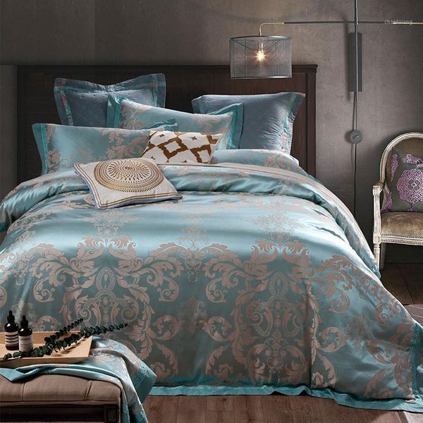 4pcs silk cotton jacquard luxury europe bedding set silky smooth duvet cover set bedsheet pillowcase bed linen king size1
4pcs silk cotton jacquard luxury europe bedding set silky smooth duvet cover set bedsheet pillowcase bed linen king size1