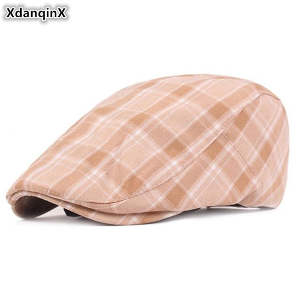 berets xdanqinx men's literary youth brands caps women's plaid cotton beret fashion vintage tongue cap snapback couple hats, Blue;gray
berets xdanqinx men's literary youth brands caps women's plaid cotton beret fashion vintage tongue cap snapback couple hats, Blue;gray