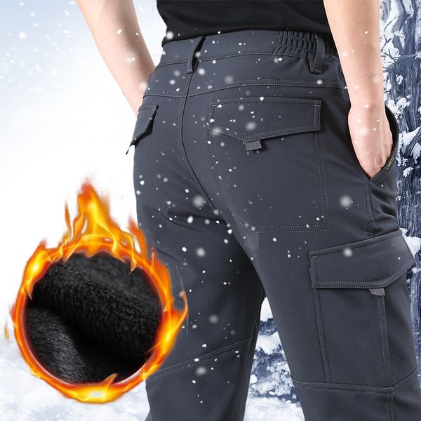 2021 new winter thicken outdoor trekking thick fleece lined warm pants elastic waist quality trousers y3jt, Black
2021 new winter thicken outdoor trekking thick fleece lined warm pants elastic waist quality trousers y3jt, Black