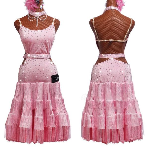 stage wear latin dance competition dress women/girls performing costumes charleston custom pink fringe dancing skirt bl2896, Black;red
stage wear latin dance competition dress women/girls performing costumes charleston custom pink fringe dancing skirt bl2896, Black;red