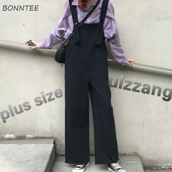 jumpsuits women loose leisure korean style fashion daily womens all-match streetwear solid simple pockets new students plus size1, Black;white
jumpsuits women loose leisure korean style fashion daily womens all-match streetwear solid simple pockets new students plus size1, Black;white