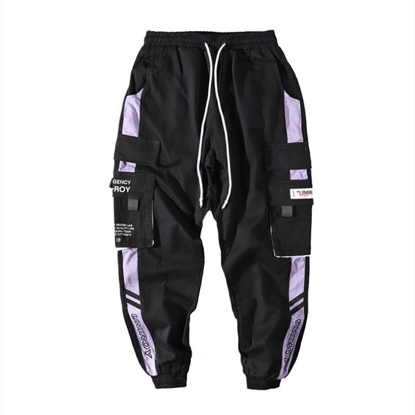 hip hop ribbons cargo pants men joggers pants mens streetwear military pants fashion male elastic waist pant cotton black 201125
hip hop ribbons cargo pants men joggers pants mens streetwear military pants fashion male elastic waist pant cotton black 201125