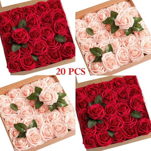 decorative flowers & wreaths 20pcs latex foam artificial flower bouquet fake roses gift box mother's day valentine's wedding party
decorative flowers & wreaths 20pcs latex foam artificial flower bouquet fake roses gift box mother's day valentine's wedding party