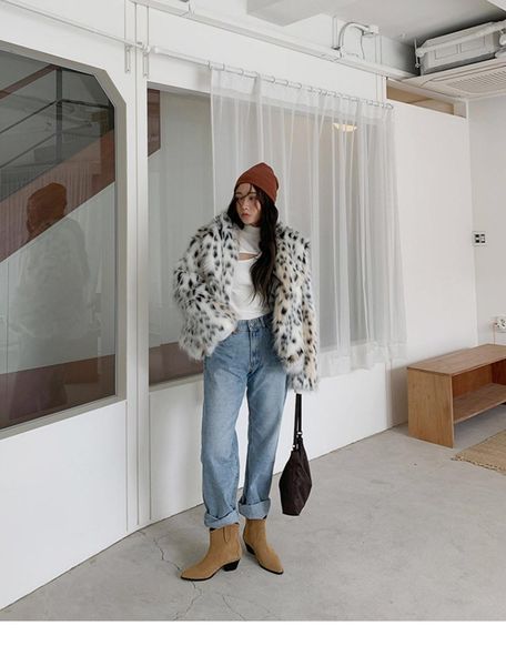 winter notched collar hairy shaggy tuscan cat leopard long sleeve furry fur women jacket short outerwear q1219, Black
winter notched collar hairy shaggy tuscan cat leopard long sleeve furry fur women jacket short outerwear q1219, Black