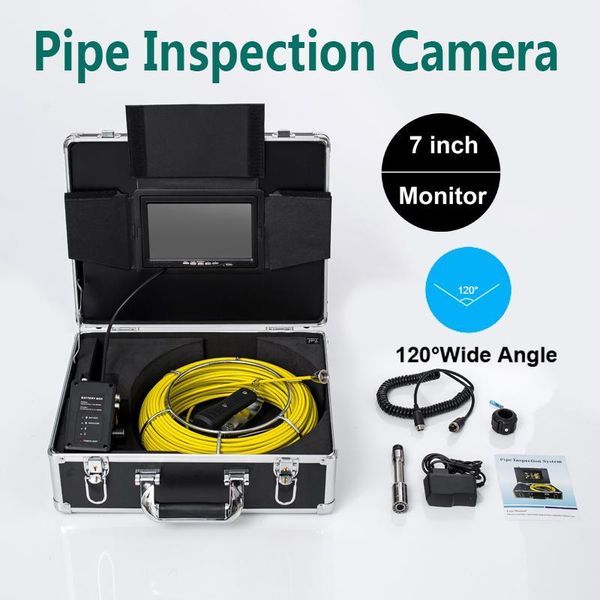 20m cable 23mm camera head pipe drain sewer inspection 7'' tft lcd ip68 waterproof 12v 4500mah battery1
20m cable 23mm camera head pipe drain sewer inspection 7'' tft lcd ip68 waterproof 12v 4500mah battery1