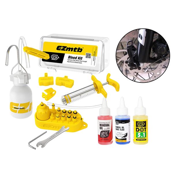 bleeder hydraulic disc brake bleed kit tool fit shimano - 60ml mineral oil fluid / tools set
bleeder hydraulic disc brake bleed kit tool fit shimano - 60ml mineral oil fluid / tools set