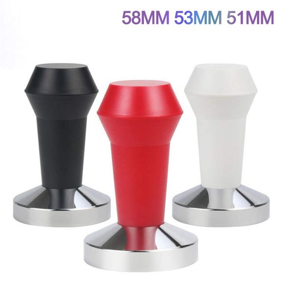 58mm 53mm 51mm espresso coffee tamper black red stainless steel abs handle machine press flat base barista maker accessories q0109
58mm 53mm 51mm espresso coffee tamper black red stainless steel abs handle machine press flat base barista maker accessories q0109