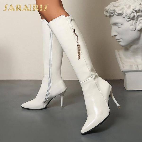 boots lapolaka 2021 fashion plus size 47 thin high heels knee women shoes zipper pointed toe elegant ladies1, Black
boots lapolaka 2021 fashion plus size 47 thin high heels knee women shoes zipper pointed toe elegant ladies1, Black