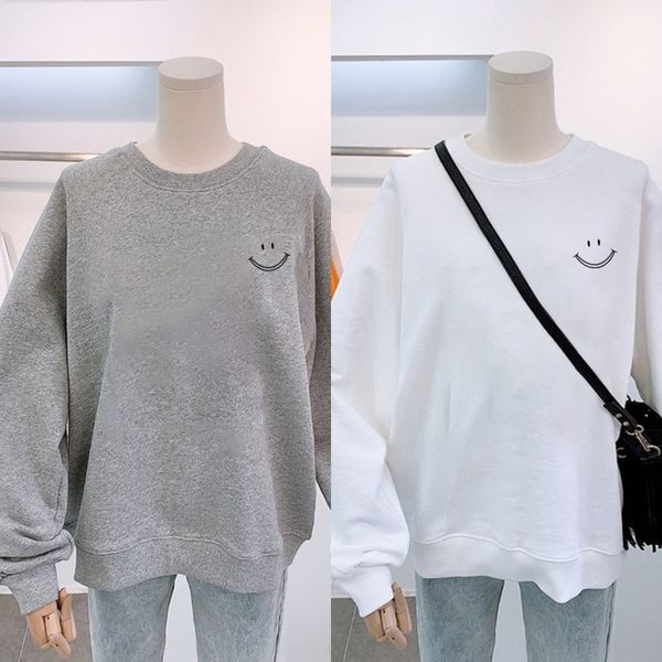 large women's loose new autumn 2020 sweater smiling face printed cotton sweater women's long sleeve clothes xnfxv, Black
large women's loose new autumn 2020 sweater smiling face printed cotton sweater women's long sleeve clothes xnfxv, Black