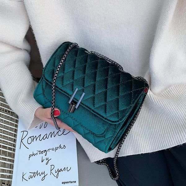 solid color velvet chain designer crossbody bags for women 2020 small shoulder messenger bag female travel lock handbags
solid color velvet chain designer crossbody bags for women 2020 small shoulder messenger bag female travel lock handbags