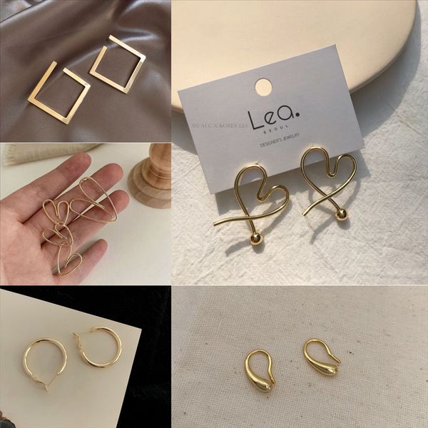 ghu new sier acrylic earring minimalist geometry big star earrings for women vintage loop love heart design stud shaped ear, Golden
ghu new sier acrylic earring minimalist geometry big star earrings for women vintage loop love heart design stud shaped ear, Golden