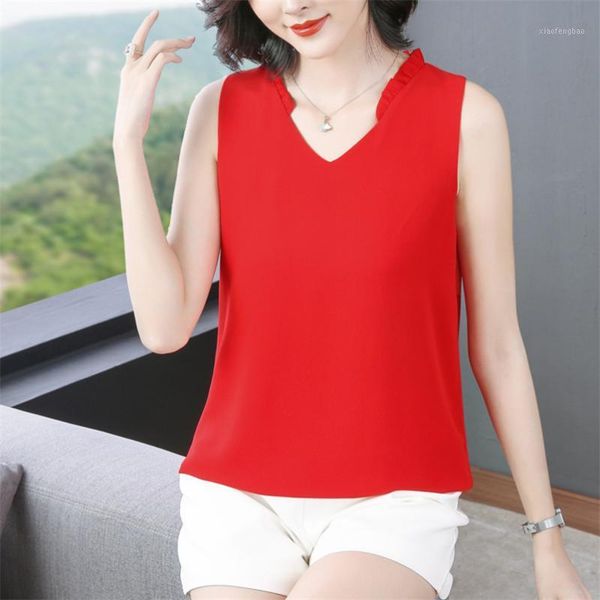 new women summer vest plus size sleeveless v-neck ruffles chiffon blouse s-7xl 8xl lady shirt clothing 10 colors1, White
new women summer vest plus size sleeveless v-neck ruffles chiffon blouse s-7xl 8xl lady shirt clothing 10 colors1, White